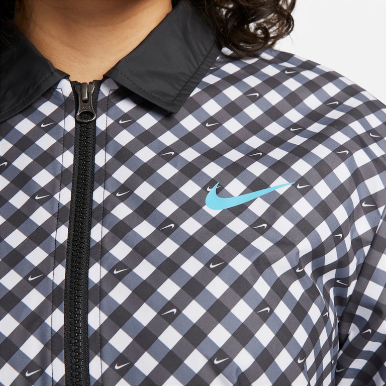 Jaqueta Nike Sportswear Gingham Coach Feminina - Foto 4