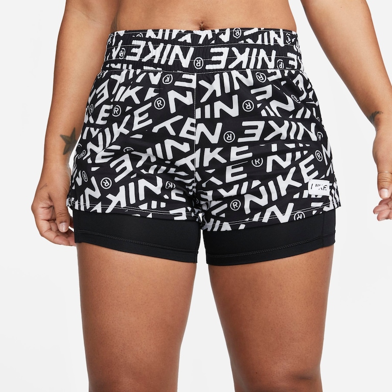 Shorts Nike Dri-FIT One 2-in-1 Feminino - Foto 2