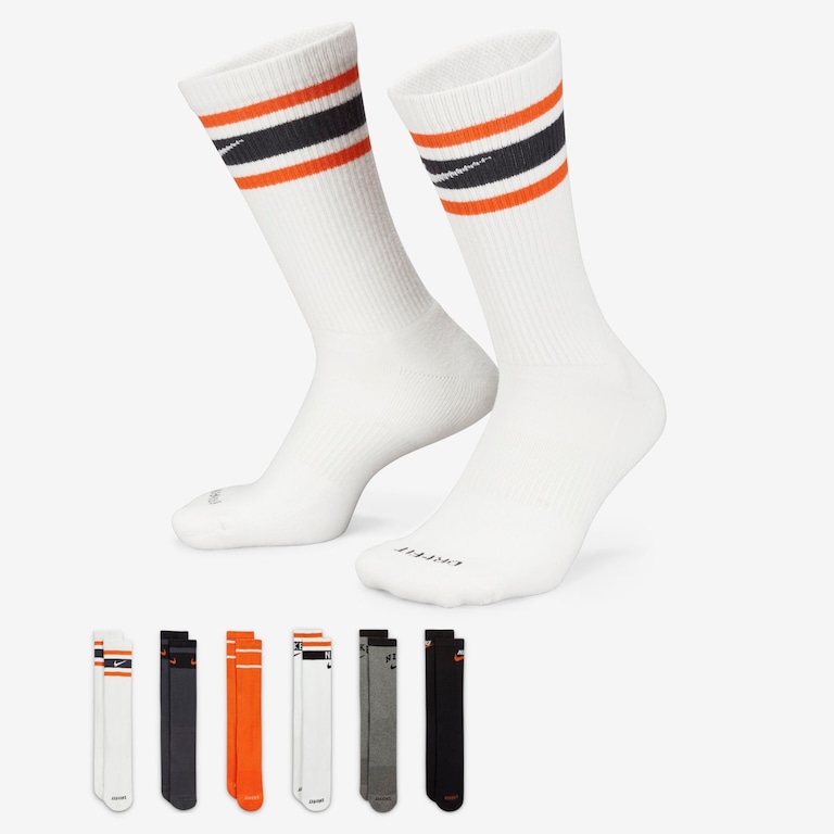 Meia Nike Everyday Plus (6 pares) Unissex - Foto 1
