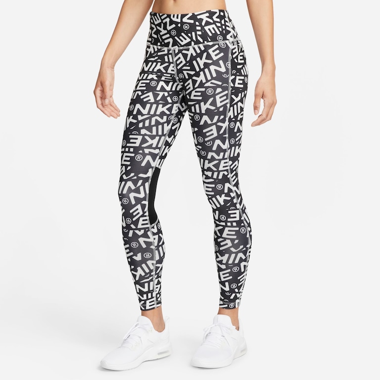 Legging Nike Dri-FIT Fast AOP Hybrid Feminina - Foto 1