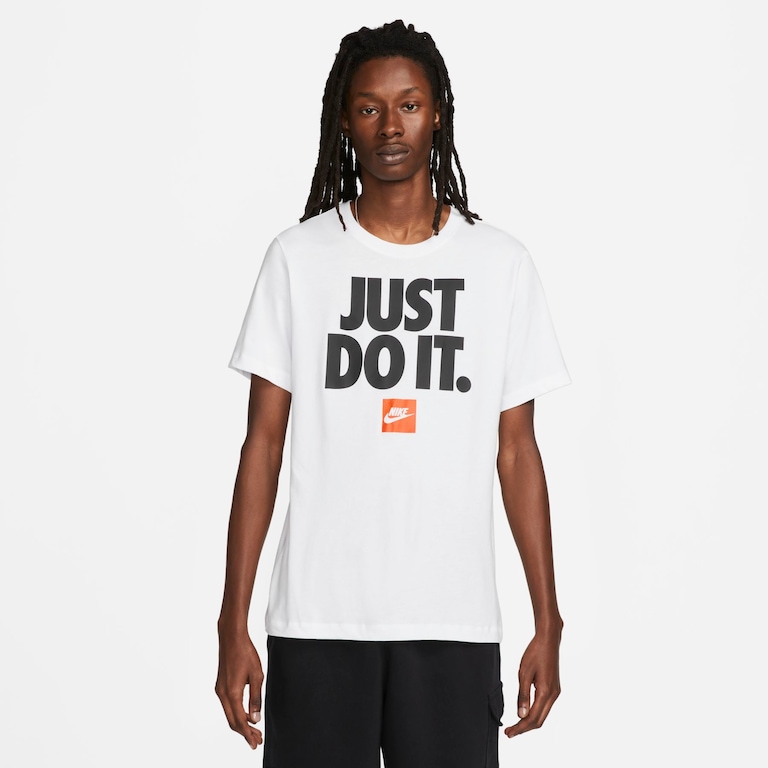 Camiseta Nike Sportswear Fran "Just Do It" Verbiage Masculina - Foto 1