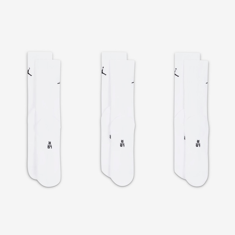 Meia Jordan Everyday Crew (3 Pares) Unissex - Foto 3