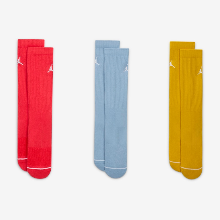 Meia Jordan Everyday Crew (3 Pares) Unissex - Foto 2