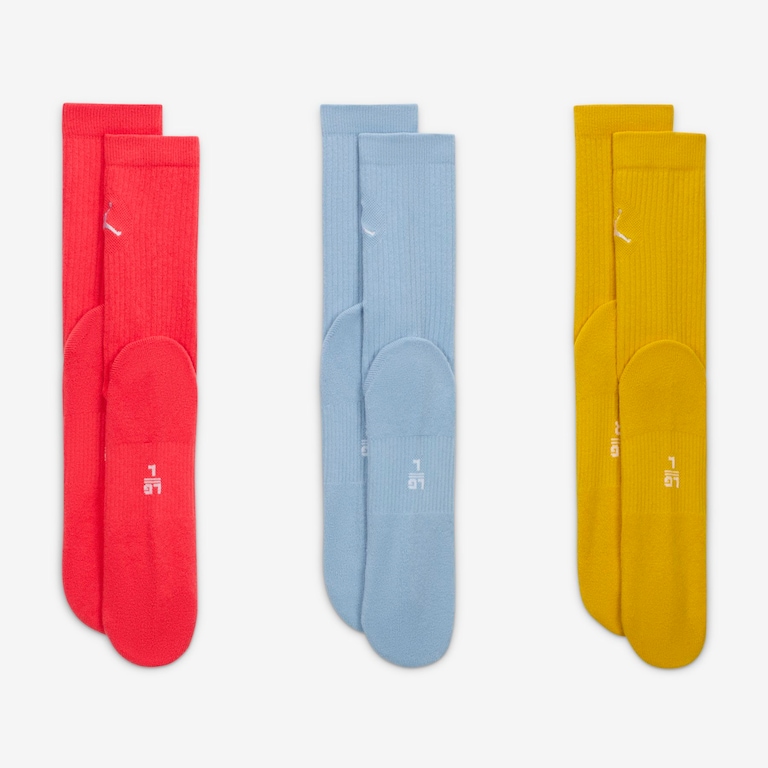 Meia Jordan Everyday Crew (3 Pares) Unissex - Foto 3