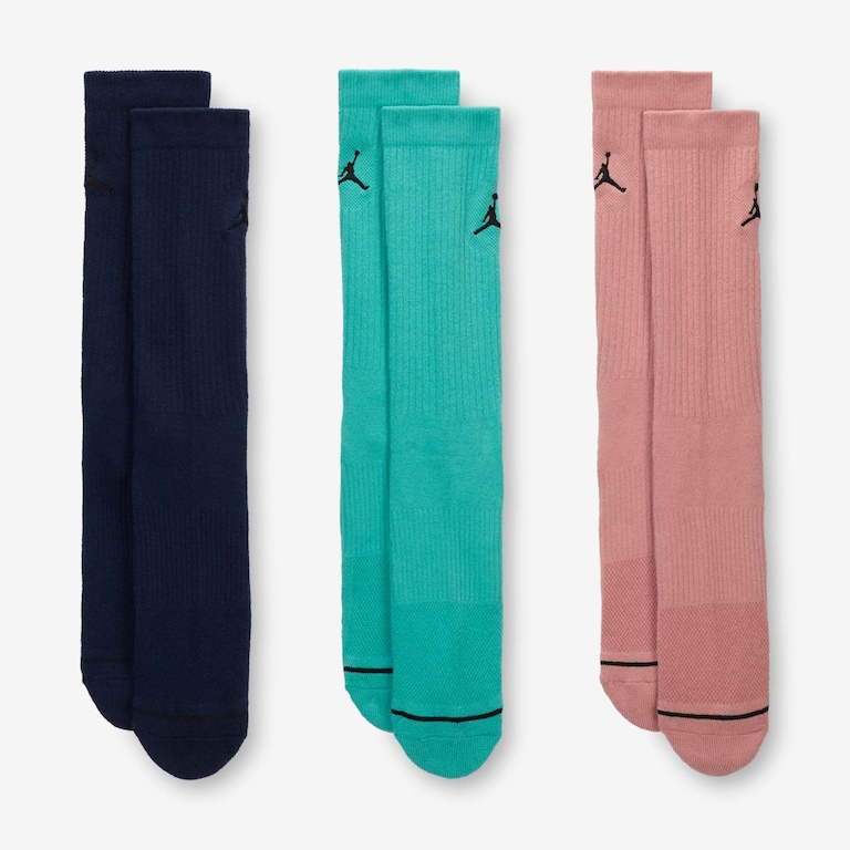 Meia Jordan Everyday Crew (3 Pares) Unissex - Foto 2