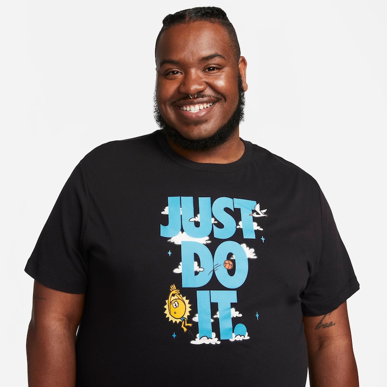 Camiseta Nike Dri-FIT "Just Do It" Masculina - Foto 8