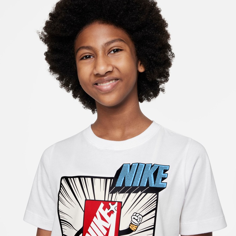 Camiseta Nike Sportswear Brand Mark Boxy Infantil - Foto 3
