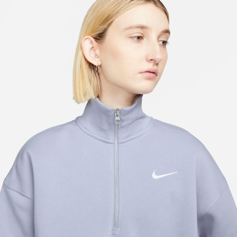 Blusão Nike Sportswear Phoenix Fleece Crop Feminino - Foto 3