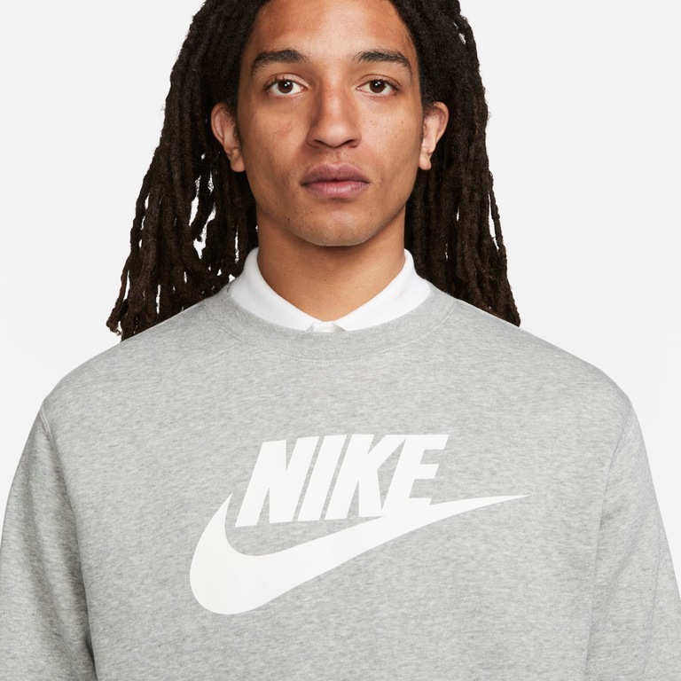 Blusão Nike Sportswear Club Fleece Crew Masculino - Foto 3