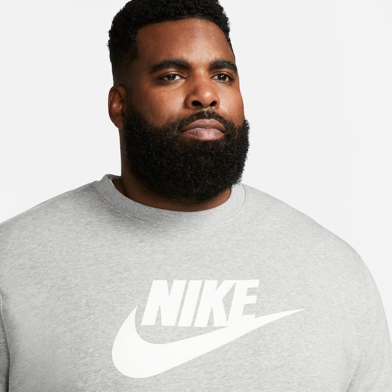 Blusão Nike Sportswear Club Fleece Crew Masculino - Foto 7