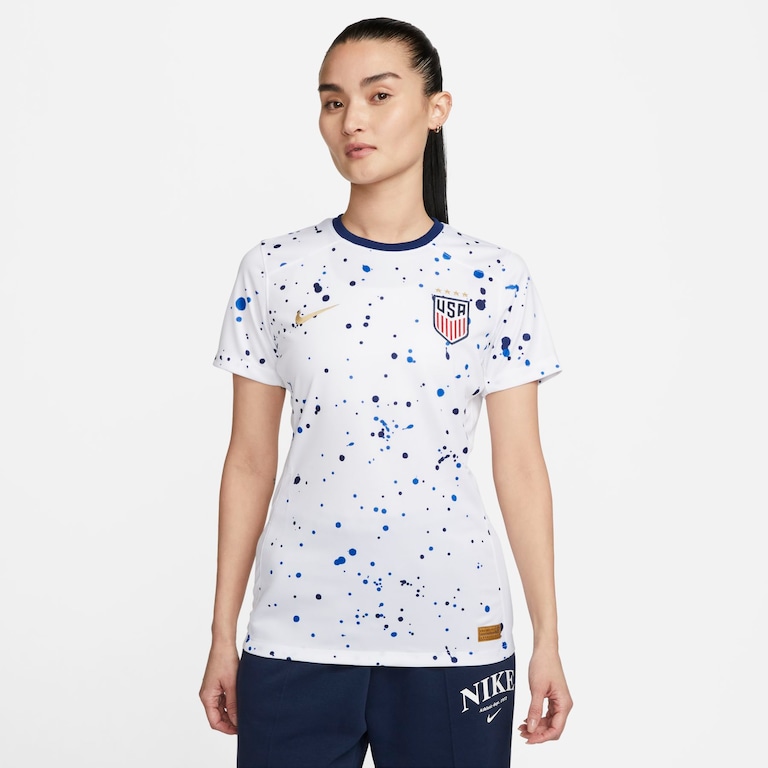 Camiseta Nike Estados Unidos I 2023/24 Torcedora Pro Feminina - Foto 1