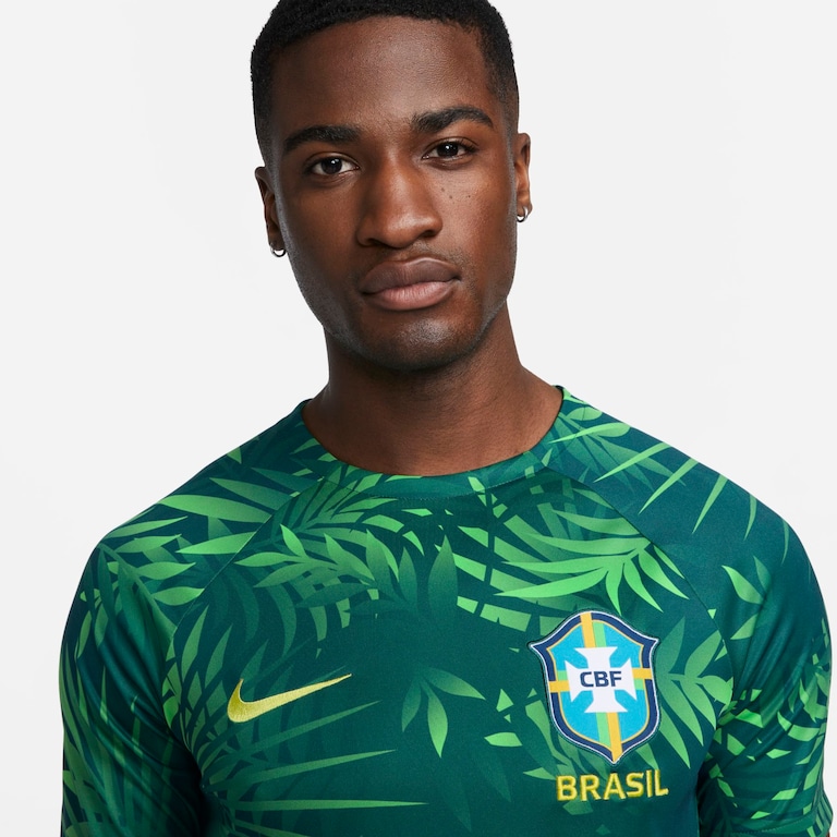 Camiseta Nike Brasil Pré-Jogo Masculina - Foto 3