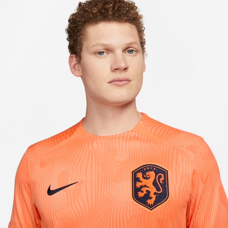 Camisa Nike Holanda I 2023/24 Torcedor Pro Masculina - Foto 3