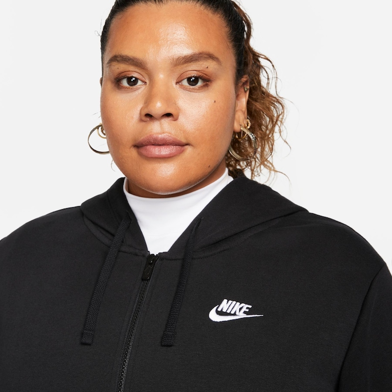 Plus Size - Blusão Nike Sportswear Club Fleece Feminino - Foto 3