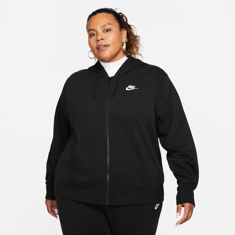 Plus Size - Blusão Nike Sportswear Club Fleece Feminino - Foto 1