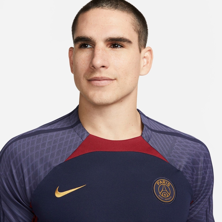 Camiseta Nike Paris Saint-Germain Strike Masculina - Foto 3