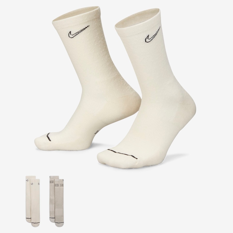 Meia Nike Everyday Plus (2 pares) Unissex - Foto 1