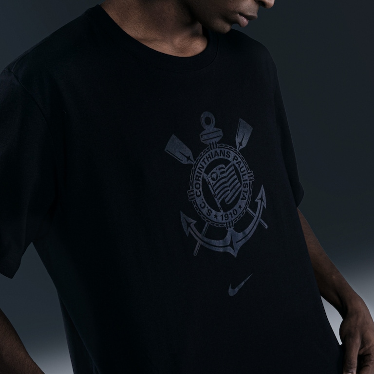 Camiseta Nike Corinthians Escudo Masculina - Foto 2