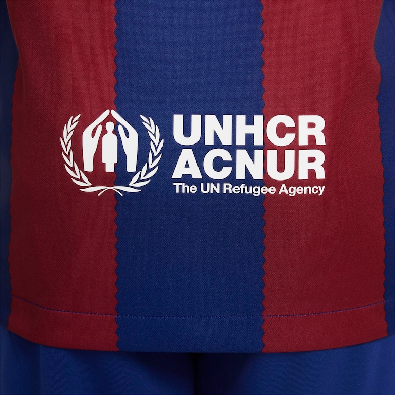 Camisa Nike Barcelona I 2023/24 Torcedor Pro Infantil - Foto 5