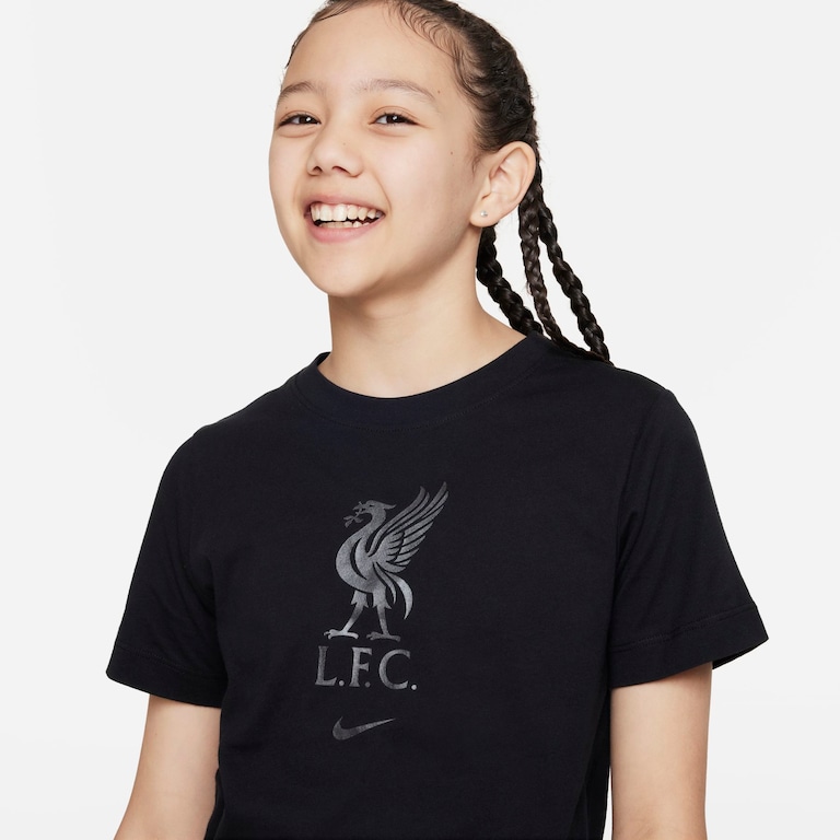 Camiseta Nike Liverpool Crest Infantil - Foto 3