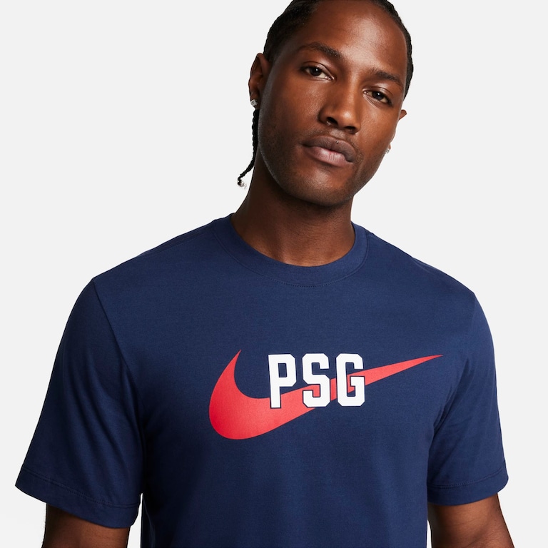 Camiseta Nike Paris Saint-Germain Swoosh Masculina - Foto 3