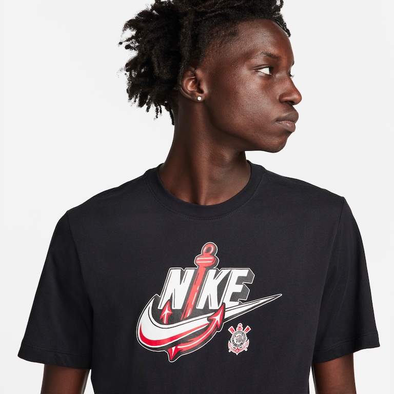 Camiseta Nike Corinthians Futura Masculina - Foto 3