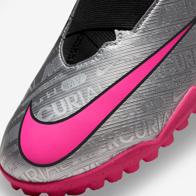 Chuteira Nike Zoom Mercurial Superfly 9 Academy XXV Infantil Society - Foto 7