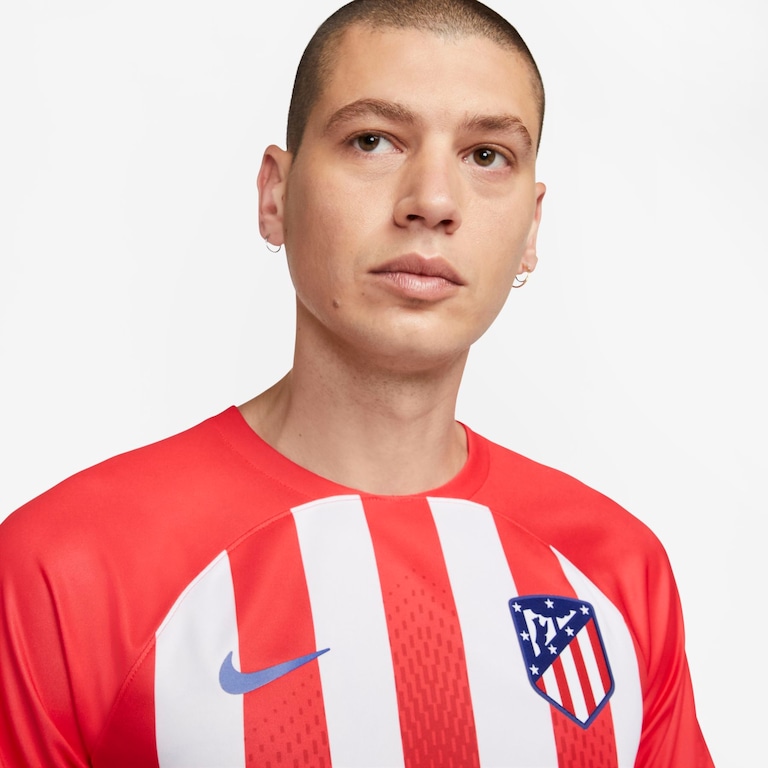 Camisa Nike Atlético de Madrid I 2023/2024 Torcedor Pro Masculina - Foto 3