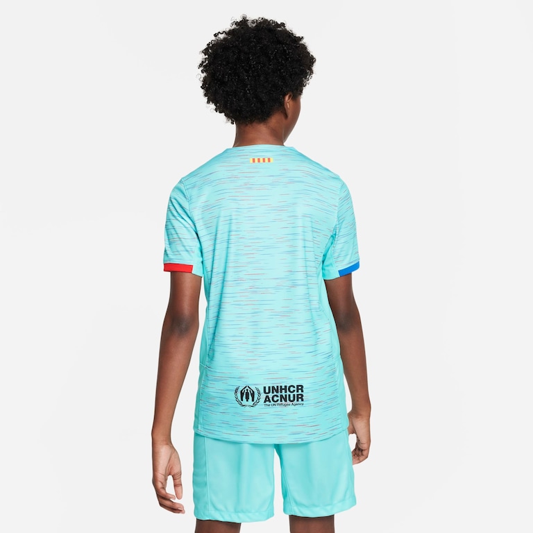 Camisa Nike Barcelona III 2022/23 Torcedor Pro Infantil - Foto 2