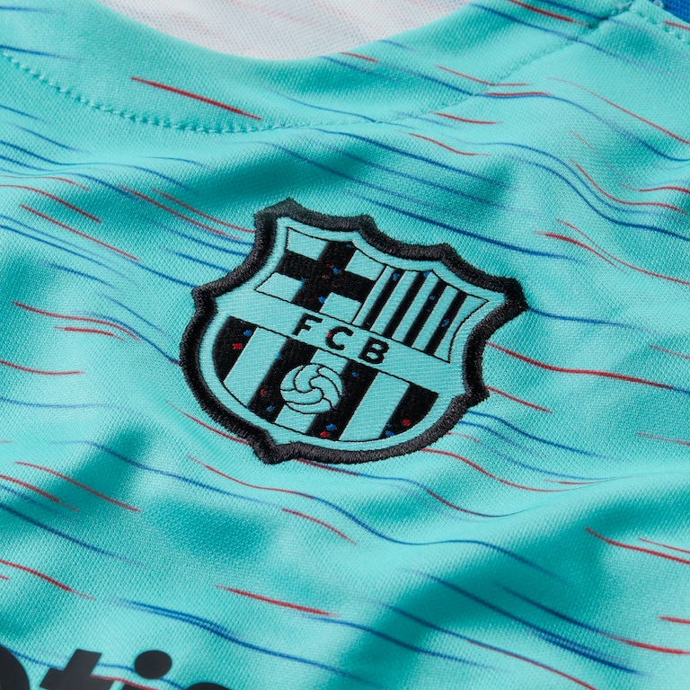 Camisa Nike Barcelona III 2022/23 Torcedor Pro Infantil - Foto 8