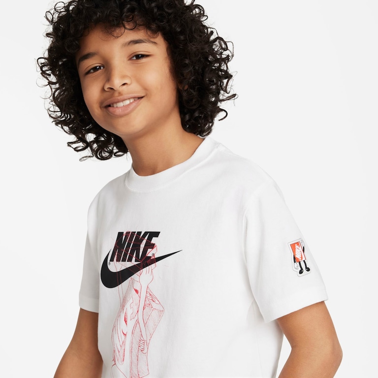 Camiseta Nike Sportswear Boxy Infantil - Foto 3