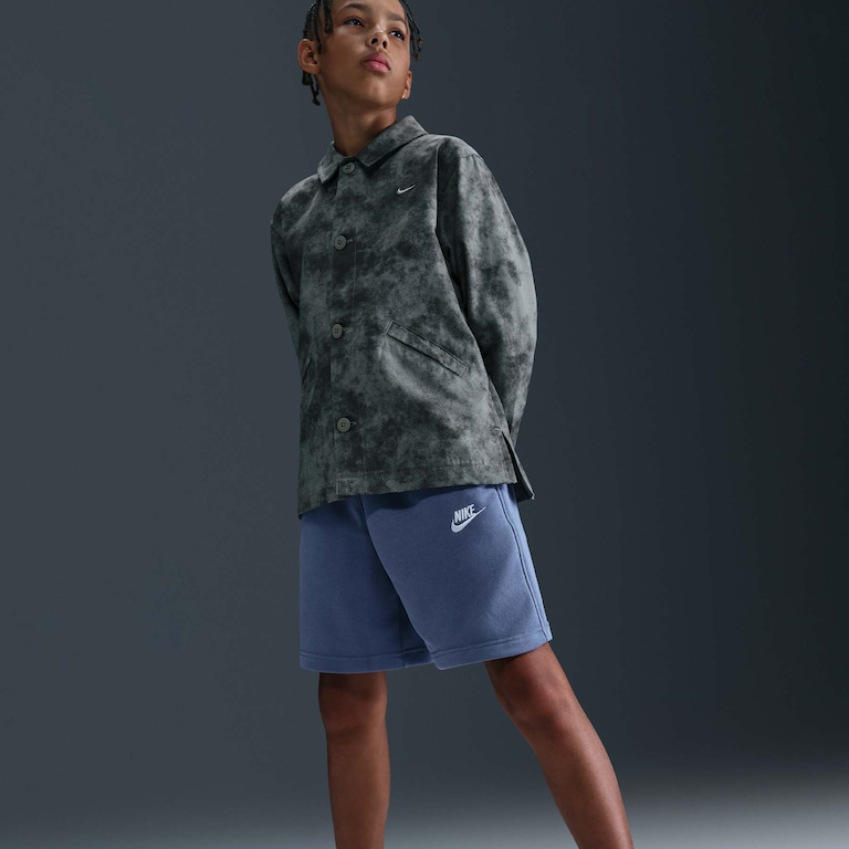 Shorts Nike Sportswear Club Fleece Infantil - Foto 4