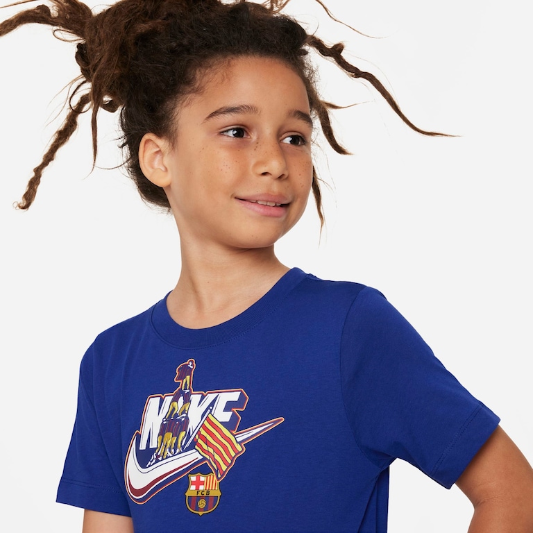 Camiseta Nike Barcelona Infantil - Foto 3