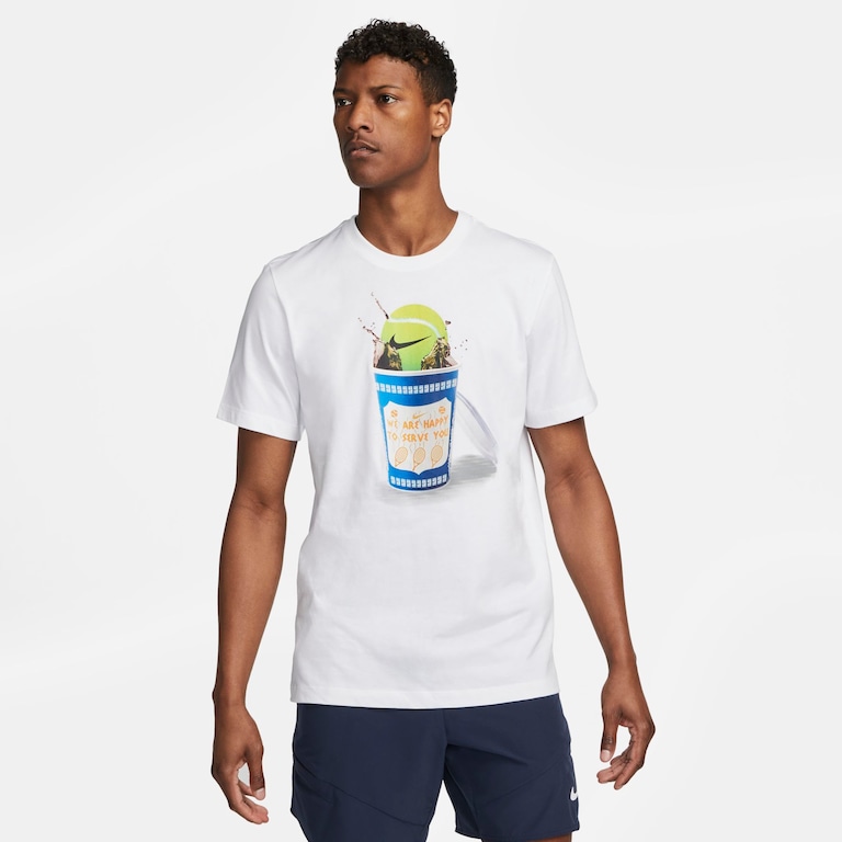 Camiseta NikeCourt Heritage Masculina - Foto 1