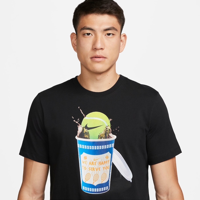 Camiseta Nike Court Heritage Masculina - Foto 3