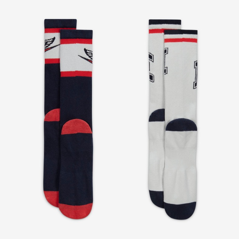 Meia Nike Everyday Plus Cush Crew (2 Pares) Unissex - Foto 2