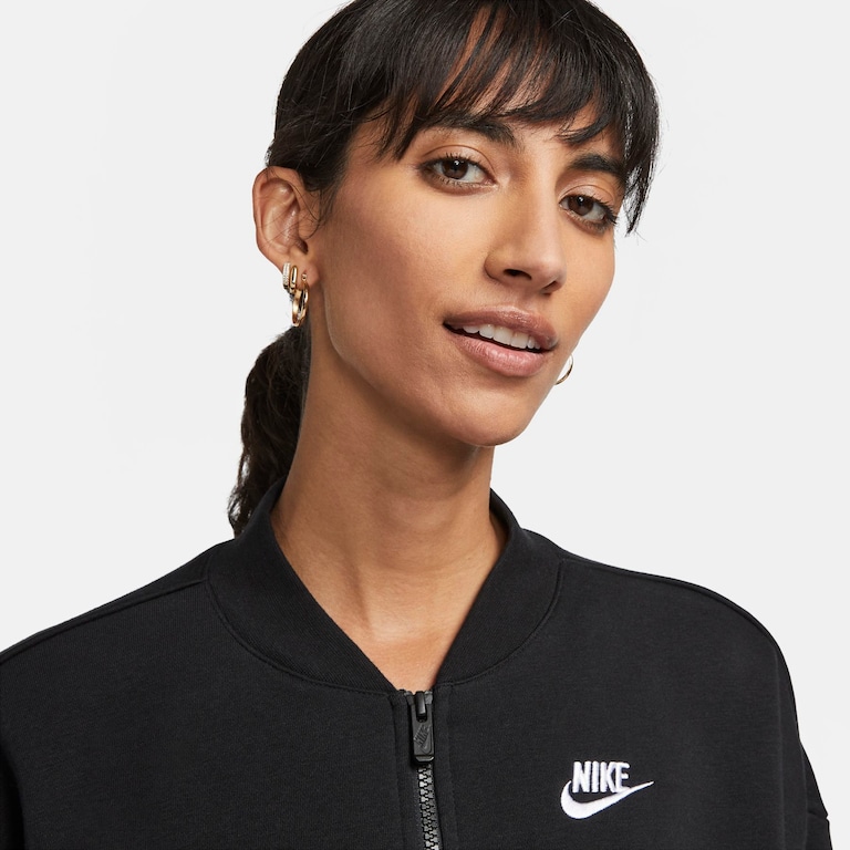 Jaqueta Nike Sportswear Club Fleece Feminina - Foto 3