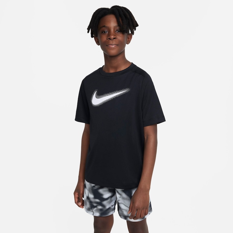 Camiseta Nike Dri-FIT Multi+ Graphic Infantil - Foto 1