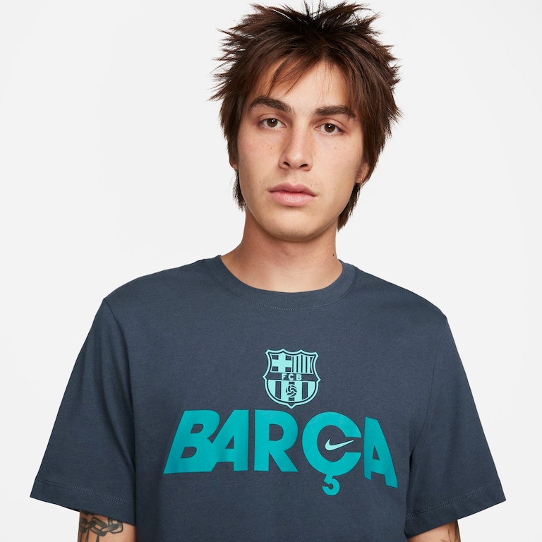 Camiseta Nike Barcelona Mercurial Masculina - Foto 3