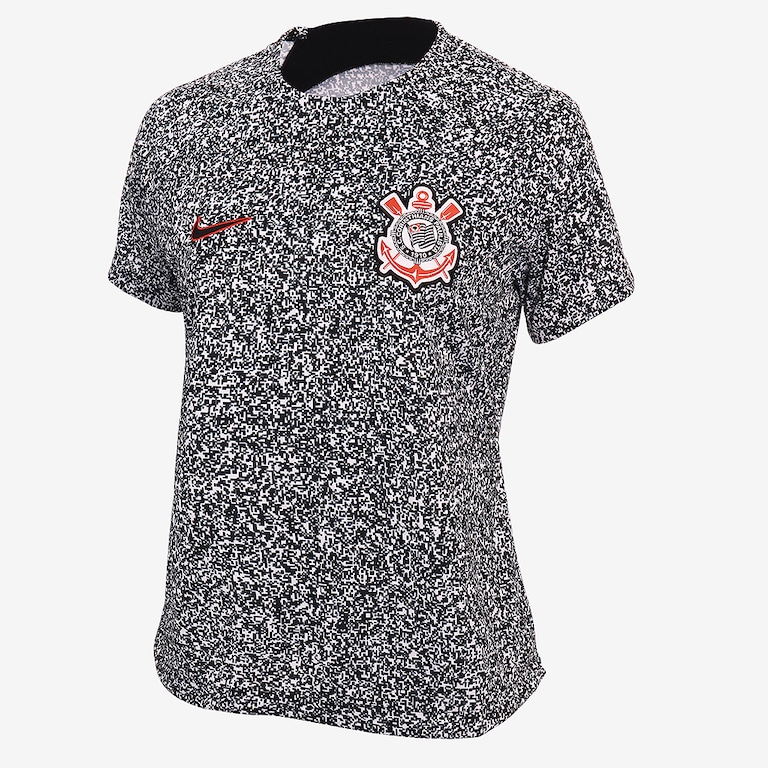 Camiseta Nike Corinthians Pré-Jogo 2024 Academy Pro Feminina - Foto 1