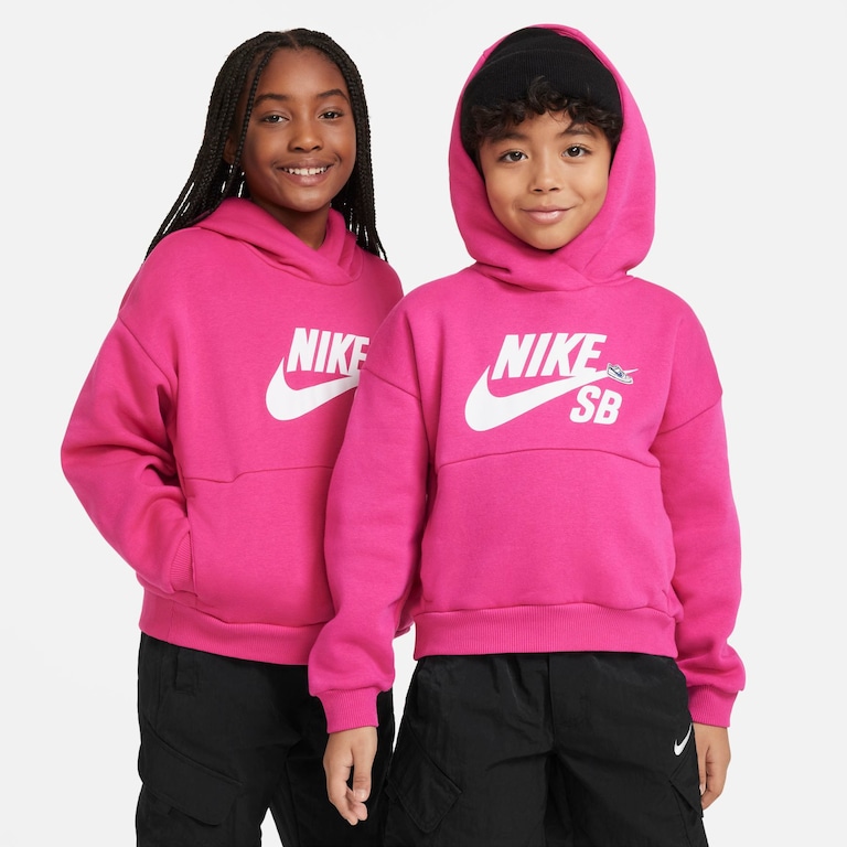 Blusão Nike SB Icon Fleece EasyOn Infantil - Foto 1