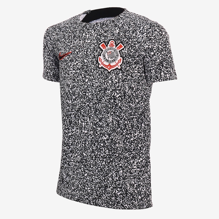 Camiseta Nike Corinthians Pré-Jogo 2024 Academy Pro Infantil - Foto 1