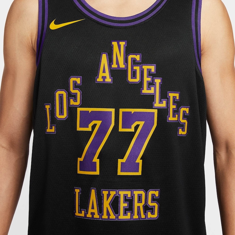 Regata Nike Los Angeles Lakers 2023/24 City Edition Masculina - Foto 4