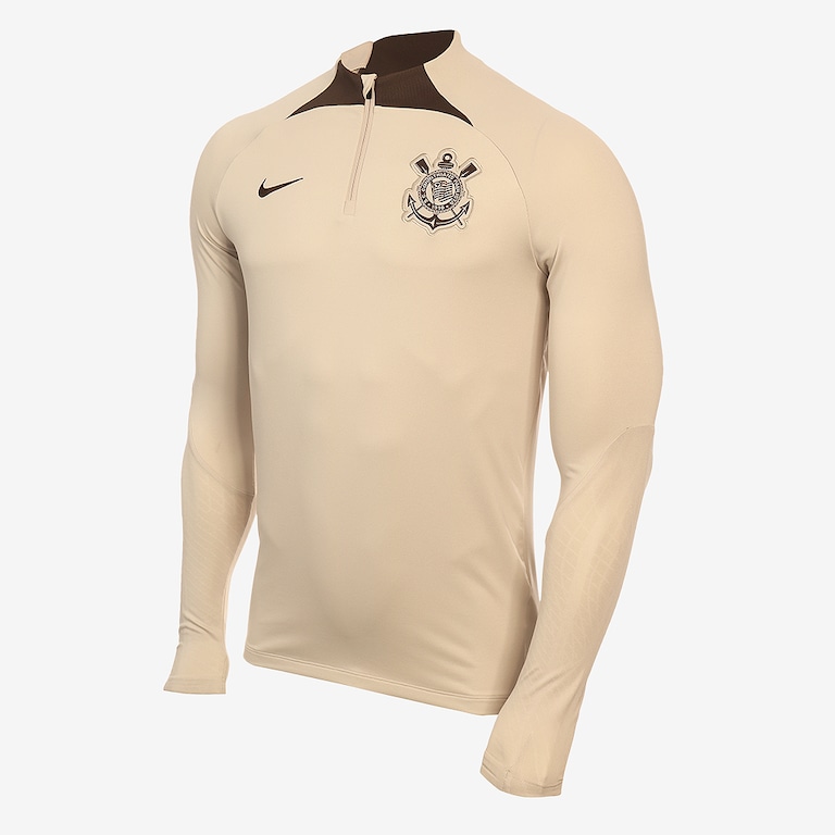 Camiseta Manga Longa Nike Corinthians Treino 2024 Strike Masculina - Foto 1