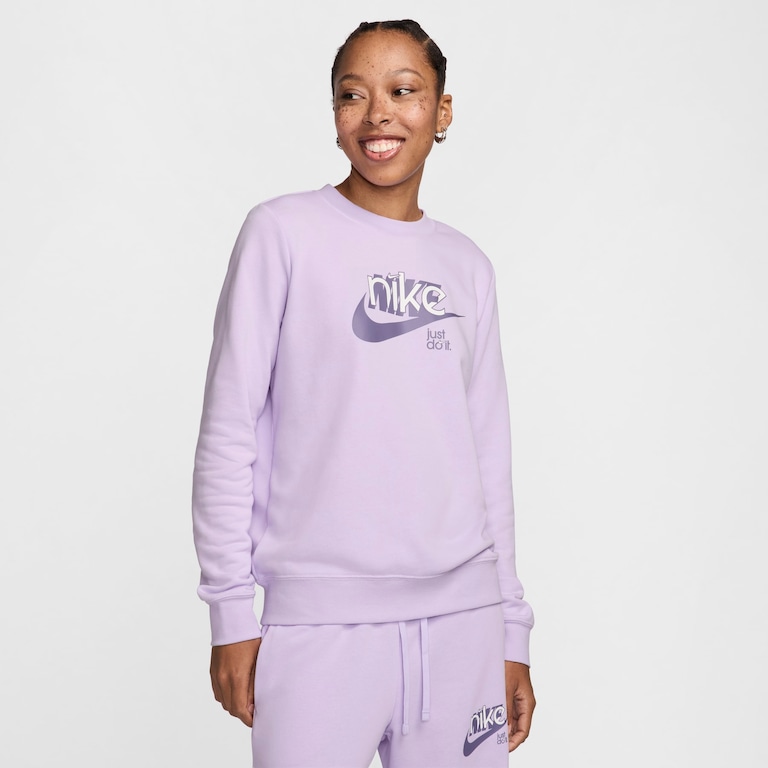 Blusão Nike Sportswear Club Fleece Feminino - Foto 1