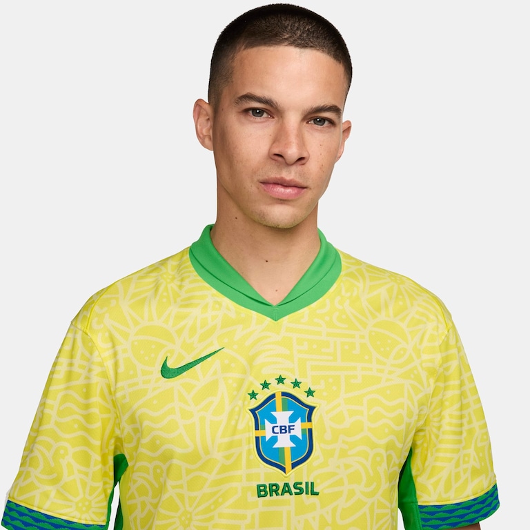 Camisa Nike Brasil I 2024/25 Torcedor Pro Masculina - Foto 5