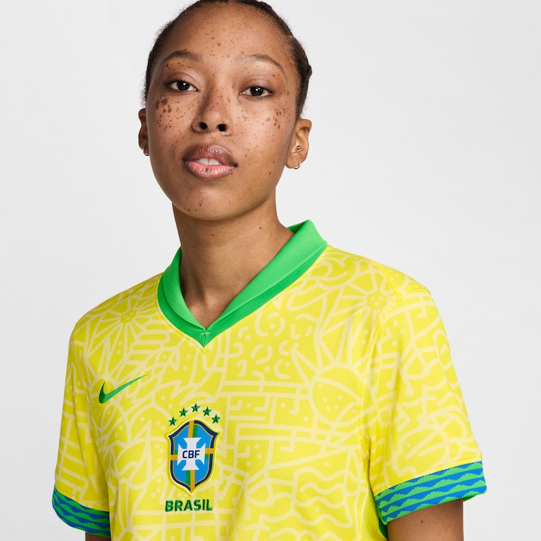 Camisa Nike Seleção Brasileira Feminina I 2024/25 Torcedora Pro Feminina - Foto 3