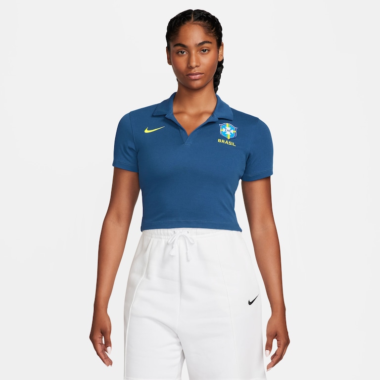 Camisa Polo Nike Sportswear Brasil Feminina - Foto 1