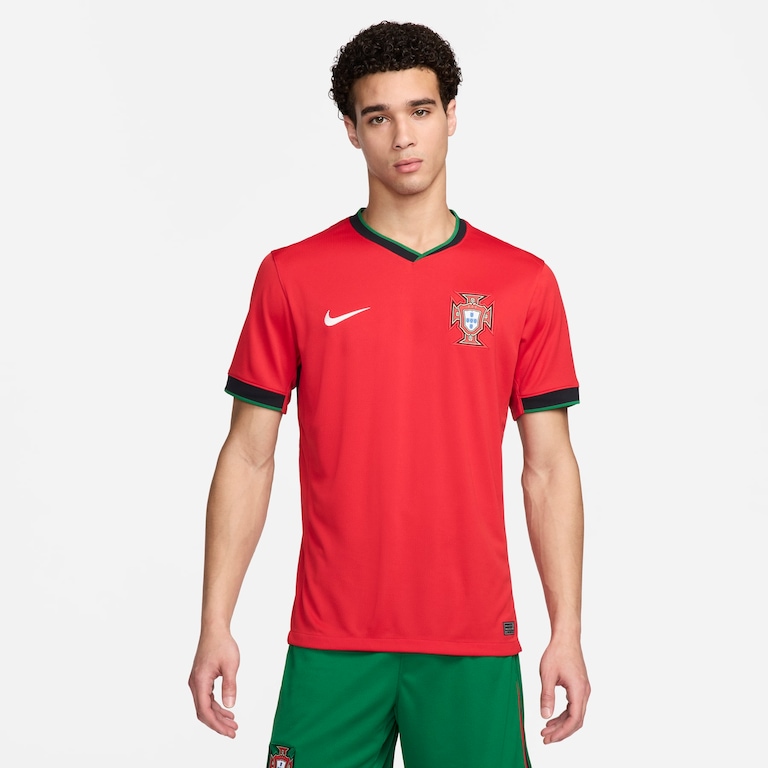 Camisa Nike Portugal I 2024/25 Torcedor Pro Masculina - Foto 1