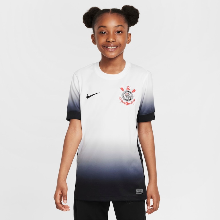 Camisa Nike Corinthians I 2024/25 Torcedor Pro Infantil - Foto 1